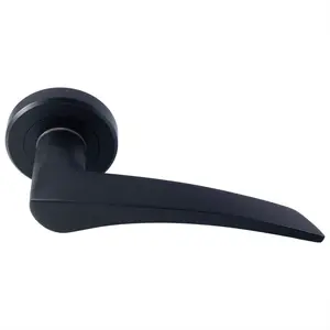 Serozzetta Latch Door Handle (Set of 2) Matt Black