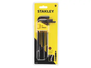 STANLEY 0-69-256 Ball End Hexagon Key Set, 9 Piece (1.5-10mm) STA069256