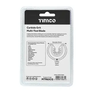 TIMCO Multi-Tool Radial Blade For Tiles Diamond Carbide Grit Carbon Steel - Dia.65mm