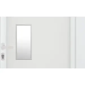 Fortia Kilifi Frosted Glazed White RH External Front Door set, (H)2085mm (W)840mm