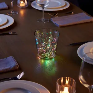 string Battery-powered Multicolour 50 LED Indoor String lights