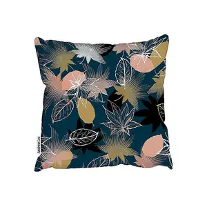 Maple leaves mix with autumn leafs (Outdoor Cushion) / 45cm x 45cm