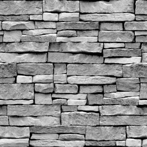 Arrou Grey Stone effect Smooth Wallpaper