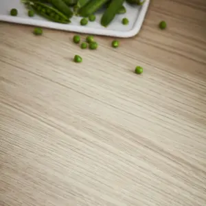 GoodHome 38mm Kala Matt Light wood effect Chipboard & laminate Square edge Kitchen Worktop, (L)3000mm