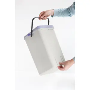 Brabantia Sort and Go 12 Litre Waste Bin Light Grey