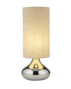 Cissy Dark Smokey Glass Table Lamp