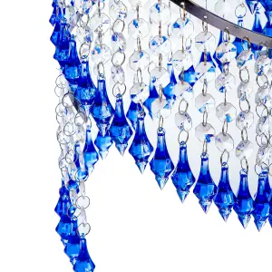 Innoteck Spiral Droplet Pendant Light shade - Blue