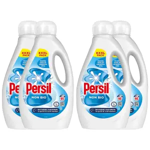 Persil XXXL Washing Liquid Detergent Stain Removal 2.565L, 380 Washes, 4Pk