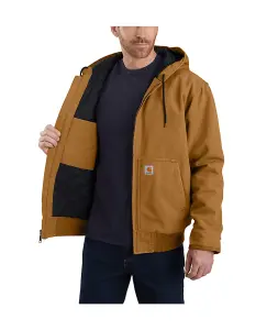 Carhartt Men's Loose Fit Insulated Active Jacket Washed Duck Extra Extra Large