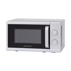 Cookology 800W Microwave 20L Manual Control Freestanding - CMAFS20LSL Silver