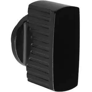 Matt Black Rounded Dome Cylinder Thumbturn Adapter - Bathroom Twist Turn