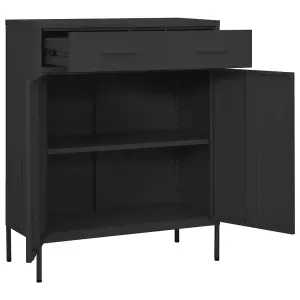 Berkfield Storage Cabinet Anthracite 80x35x101.5 cm Steel