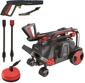 Ewbank AQUAROVER140 High Power Pressure Washer, 140 Bar/2030 PSI, 4 Wheel Mobility