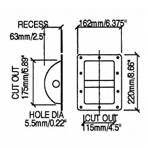 Penn Elcom Recessed Steel Bar Handle H1105