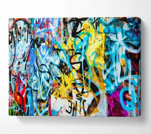 Urban City Art Canvas Print Wall Art - Medium 20 x 32 Inches