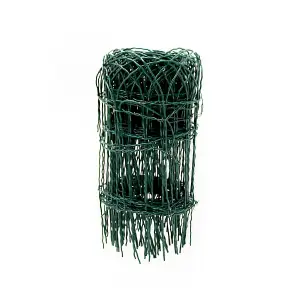 Oypla 10m x 400mm Garden Lawn Border Edging Fencing PVC Coated Wire