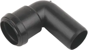 FloPlast Black Push-fit 90° Waste pipe Conversion bend (Dia)32mm