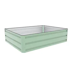 Metal Raised Garden Grow Bed Kit Planter for Vegetables, Plants, Flowers & Herbs, Trough Grow Box (L120xW90cmxH30cm)