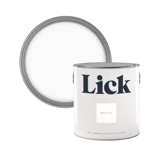 Lick White 01 Eggshell Emulsion paint, 2.5L