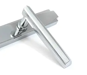 Polished Chrome Art Deco Slimline Lever Espag. Lock Set