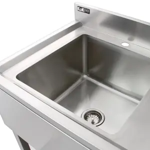 Commercial Stainless Steel Sink - Right Hand Drainer