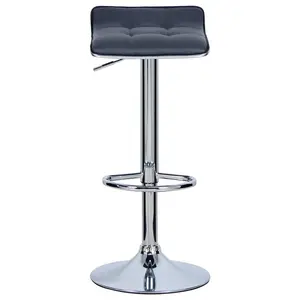 Chrome Plated Steel Bar Stool (Set of 2) Grey