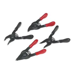 Sealey Mini Circlip Pliers Set 4pc AK8449