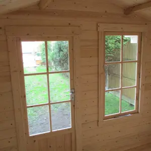 7 x 7 Ft Log Cabin plus 3 ft Veranda No