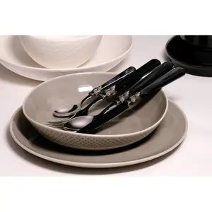 Rivadossi Sandro 16 Piece Stainless Steel Cutlery Set , Service for 4 Black