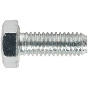 50 Pack M6 x 16mm Grade 8.8 Zinc Setscrews - Fully Threaded DIN 933