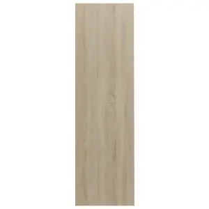 Berkfield Book Cabinet White and Sonoma Oak 97.5x29.5x100 cm Engineered Wood