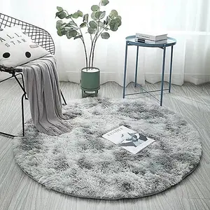 CAISON Circle Round Shaggy Rug 120CM Living Room Bedroom Carpet Floor Fluffy Mat Anti-Skid BS-XYY0299-S-04