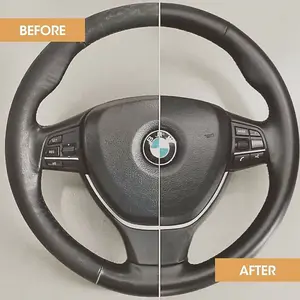 Furniture Clinic Leather Steering Wheel Repair Kit, Black