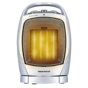 TOUGH MASTER Mini Ceramic Fan Heater Oscillating 1500W 50 Hz- Ceramic Space Heater with thermostat - Portable