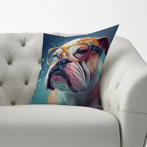 Bulldog Splashart Cushions 60cm x 60cm