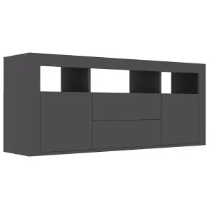 Berkfield TV Cabinet Grey 120x30x50 cm Engineered Wood