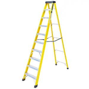 TB Davies 10 Tread Heavy-Duty Fibreglass Swingback (2.82m) Step Ladder