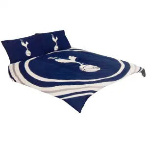 Tottenham Hotspur FC Pulse Duvet Cover Set Navy/White (Double)