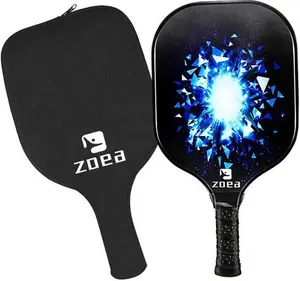 ZOEA Pickleball Paddle, Graphite Pickleball Racket With Carbon Fiber Surface And Polymer Honeycomb Composite Core For Outdoor And Indoor, Durable