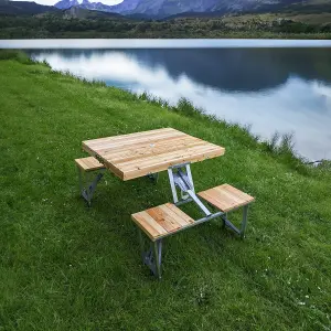 Andes Folding Wooden Camping Table