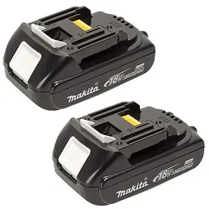 Makita 18v Lithium Ion 1.5ah Compact Slim Battery BL1815N LXT Twin Pack BL1815