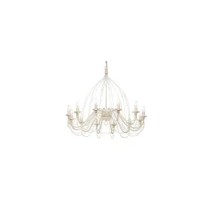 Luminosa Corte  12 Light Chandelier Rust Brown Finish, E14