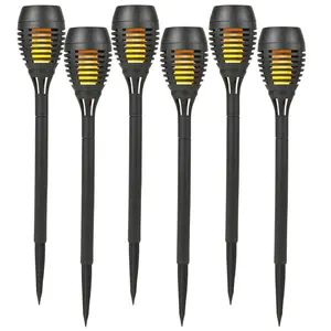 Pucci Flame Effect Garden Spike 1 Light Pathway Light (Set of 6)