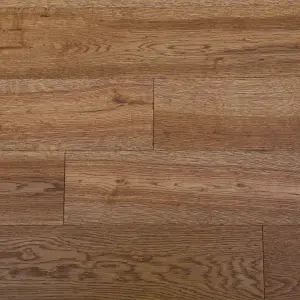 GoodHome Skara Rustic Brown Oak Engineered Real wood top layer flooring, 1.35m²