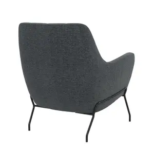 Brayden Upholstered Accent Chair Charcoal