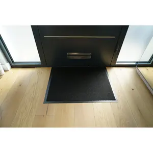 Aarib Door Mat Charcoal / Rectangle 120cm x 180cm