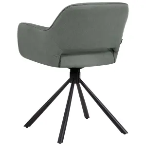 Set of 2 Chairs LOURES Dark Green