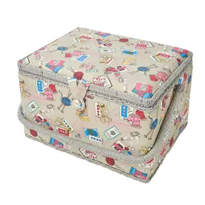 Large Sewing Box Summer Notions Design 23.5 x 31 x 20cm - HobbyGift MRL/120