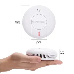 SAFE-TECH Interlinked Smoke Alarm With 10 Years Tamperproof Battery