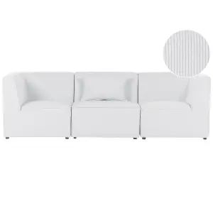 3 Seater Modular Jumbo Cord Sofa Off White LEMVIG